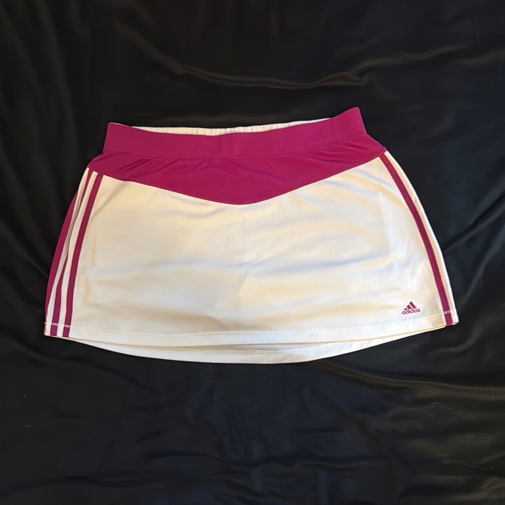 Adidas Pink and White Skirt